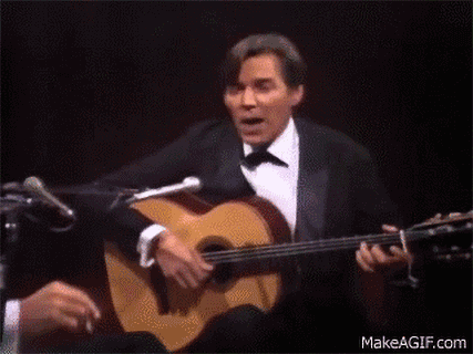Man playing acoustic guitar