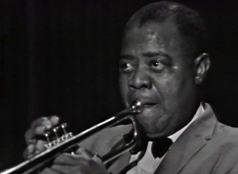 Trumpet player performing live in concert